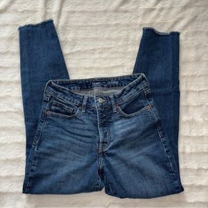 Old Navy O.G Straight Ripped High-Rise Ripped Blue Jeans Size 2